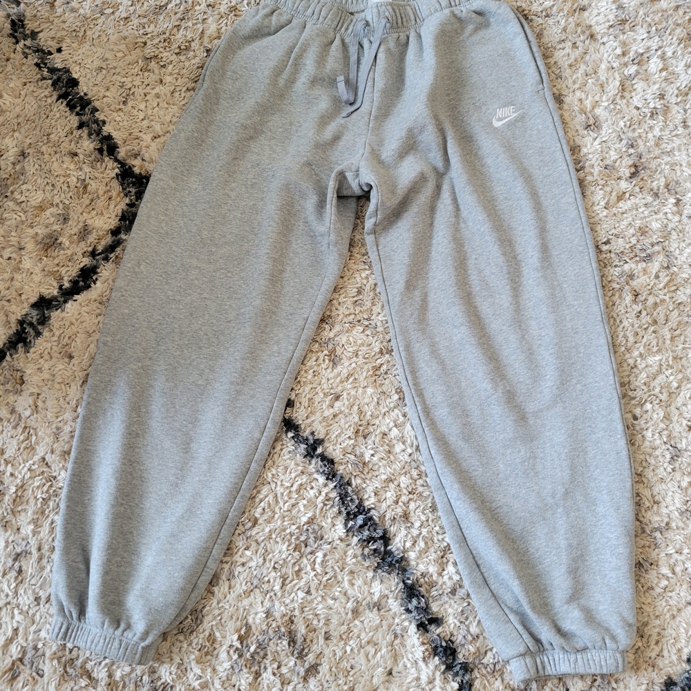 Nike Womens Oversized Gray Sweatpants